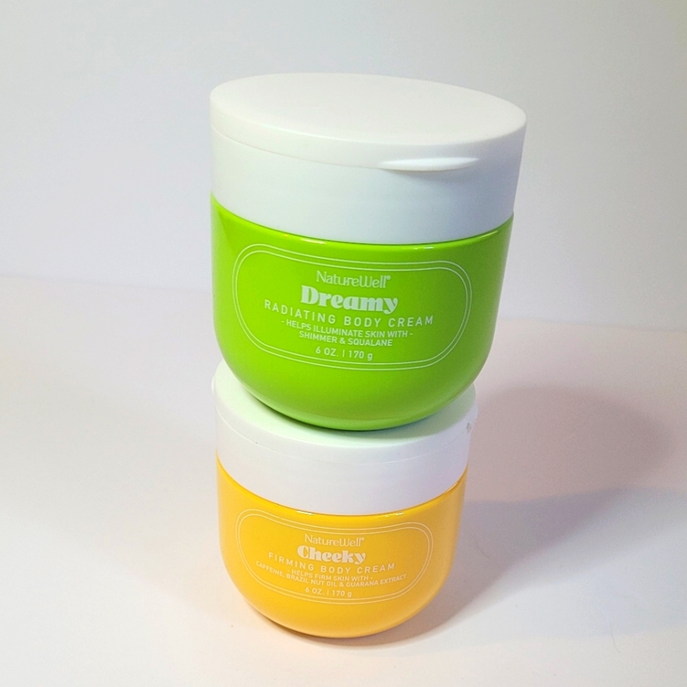 NatureWell Dreamy and Cheeky Body Cream Set 6oz Each New